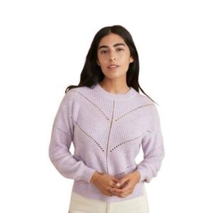 Lavender Knit Women's Sweater